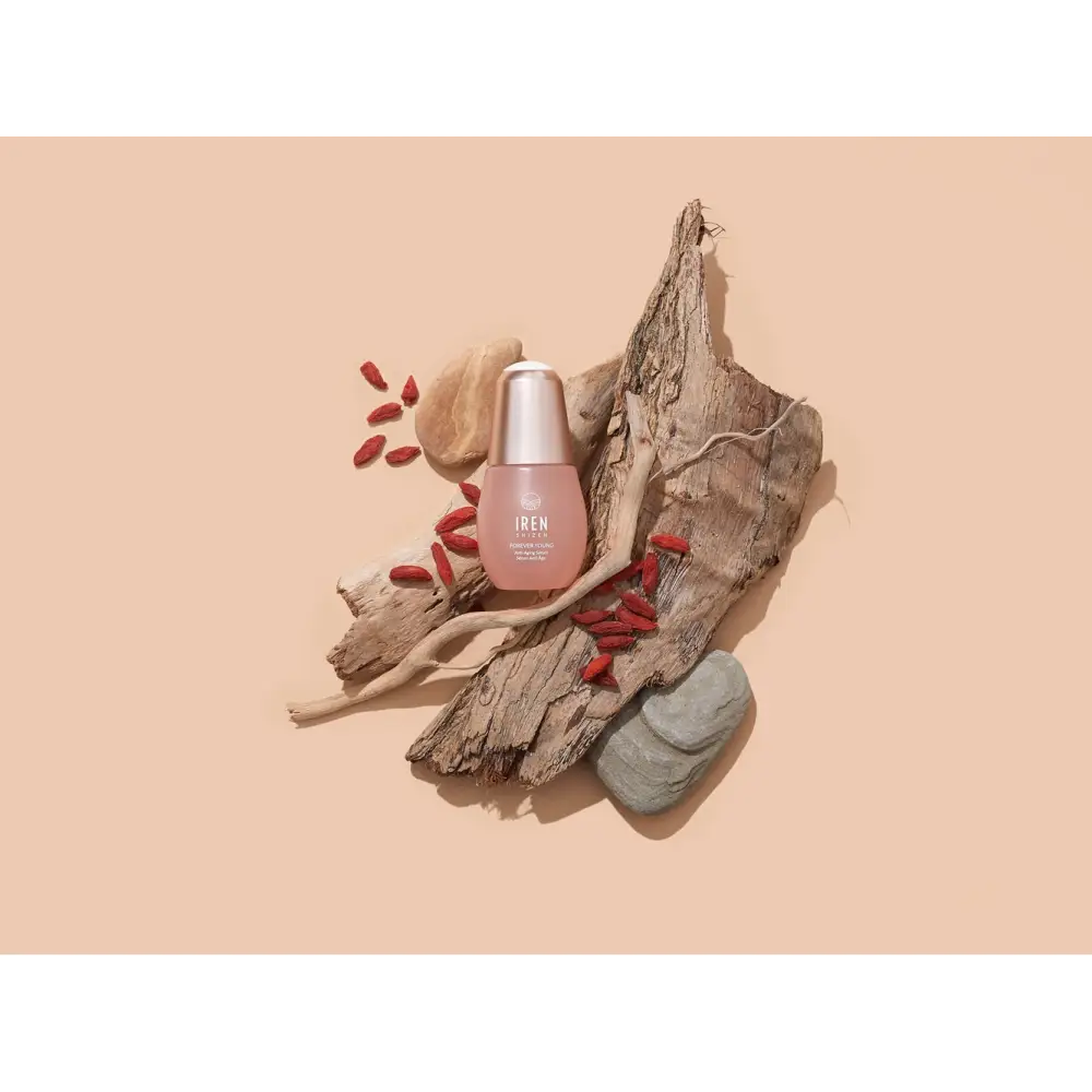 IREN Shizen Forever Young Szérum 20ml – Japán Prémium Anti-Aging Szérum Peptidekkel Gojibogyóval és BIYUSEN™