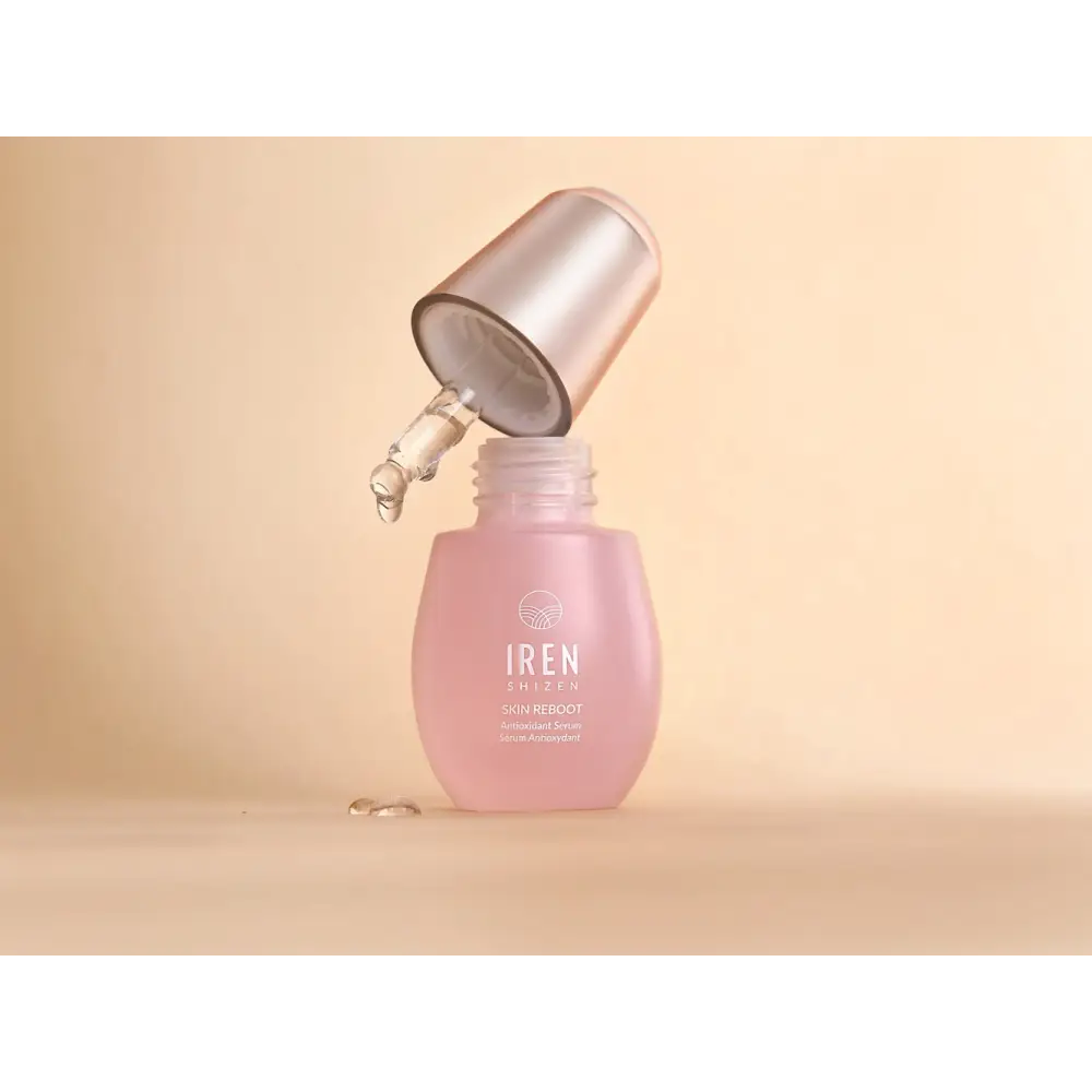 IREN Shizen Skin Reboot 20ml – Japán Antioxidáns Szérum Gránátalmával Koffeinnel és Vörös Algával a Sugárzó Védett