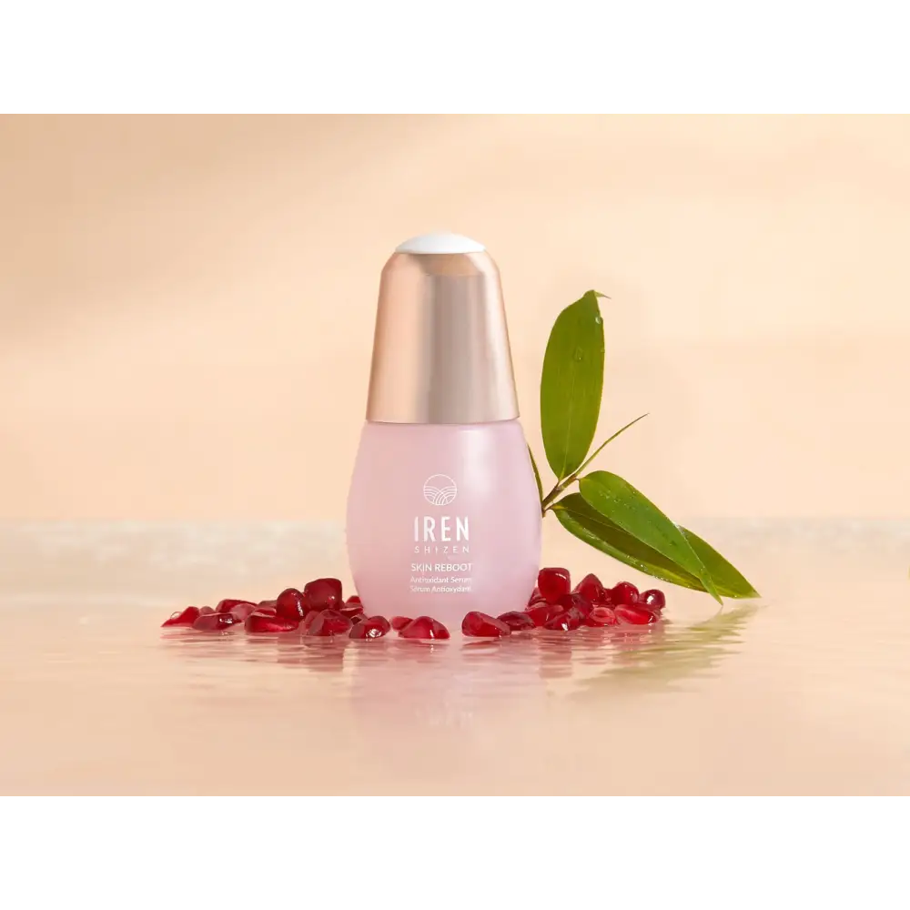 IREN Shizen Skin Reboot 20ml – Japán Antioxidáns Szérum Gránátalmával Koffeinnel és Vörös Algával a Sugárzó Védett
