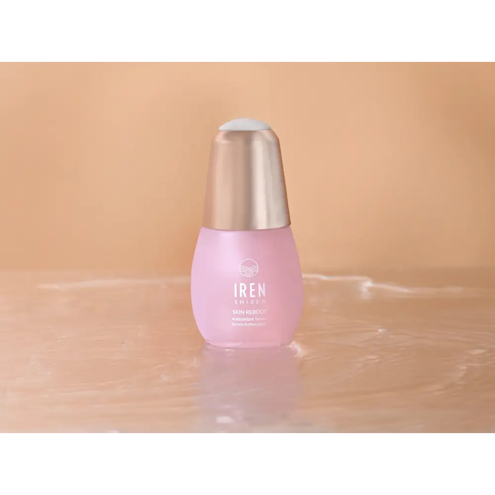 IREN Shizen Skin Reboot 20ml – Japán Antioxidáns Szérum Gránátalmával Koffeinnel és Vörös Algával a Sugárzó Védett