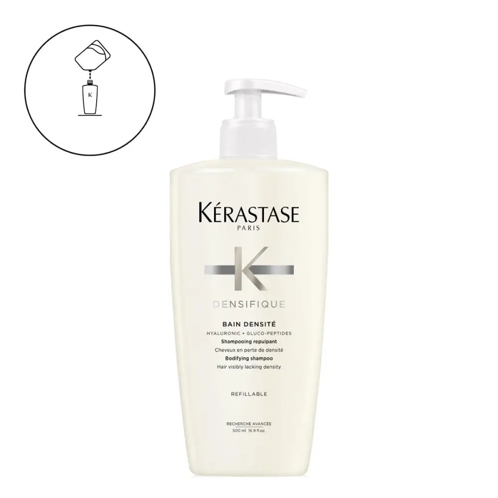 Kérastase Densifique Bain Densité – Professzionális Sampon Vékonyszálú Haj Erősítésére és Dúsítására - 500 ml - Haj