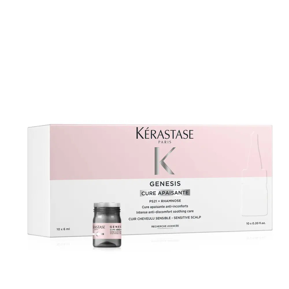 Kérastase Genesis Cure Apaisante – Intenzív Nyugtató Kezelés Érzékeny Fejbőrre 10x6ml - Haj