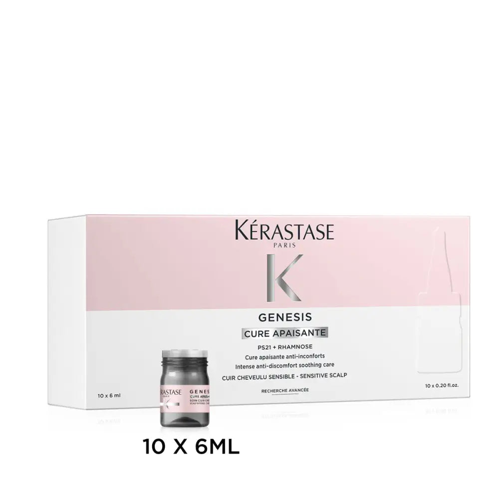 Kérastase Genesis Cure Apaisante – Intenzív Nyugtató Kezelés Érzékeny Fejbőrre 10x6ml - Haj