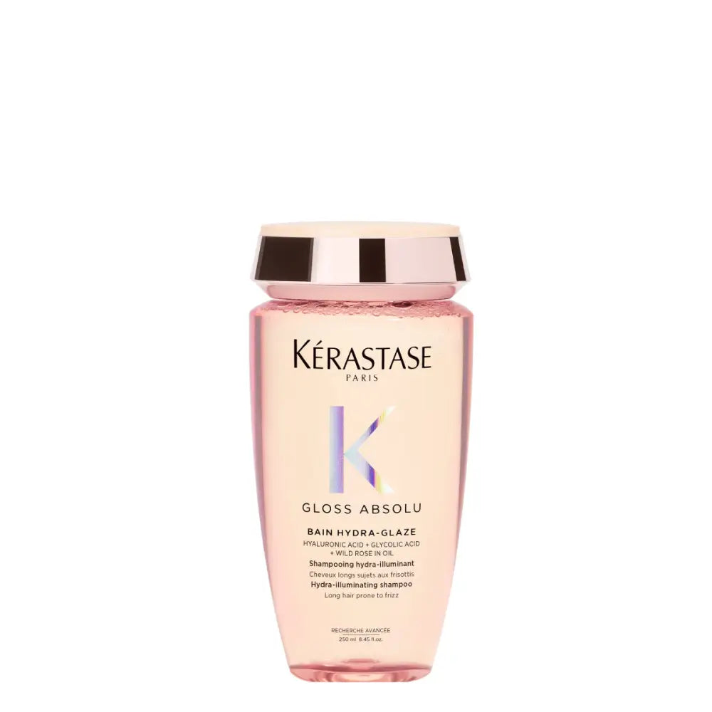 Kérastase Gloss Absolu Bain Hydra-Glaze – Hidratáló és Fényfokozó Sampon Hosszú Könnyen Elektrosztatikus Hajra 250 ml