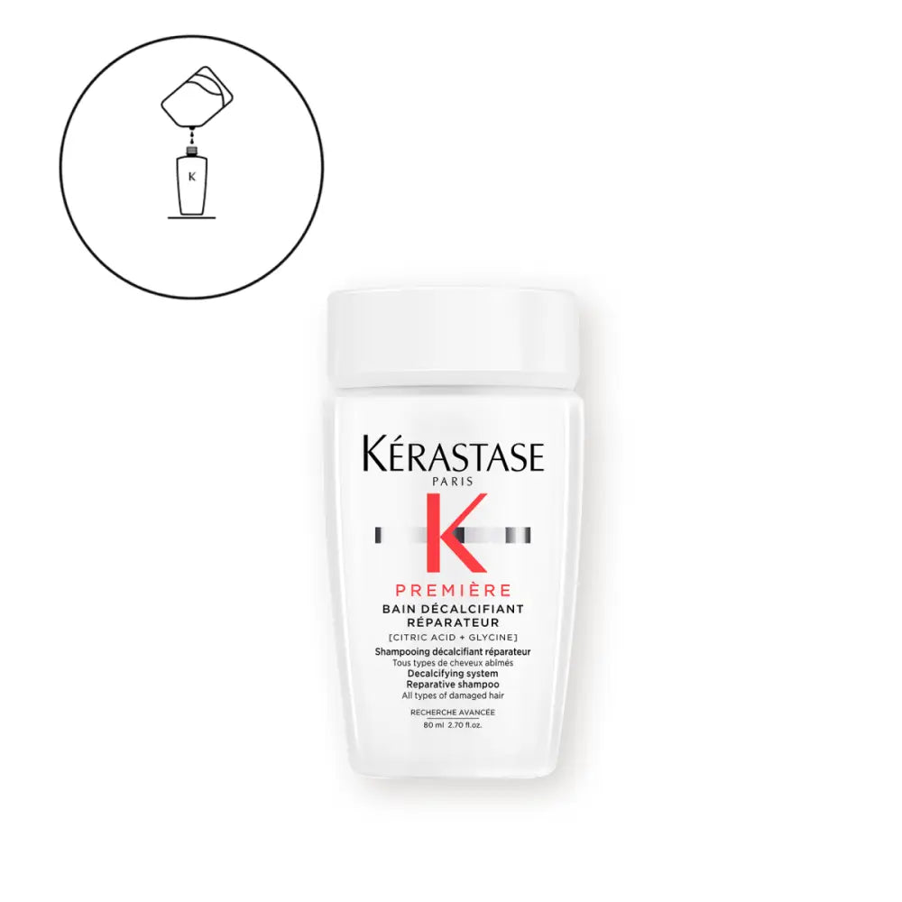 Kérastase Première Bain Décalcifiant Réparateur 80ml – Kalciumeltávolító regeneráló sampon károsodott hajra - Haj