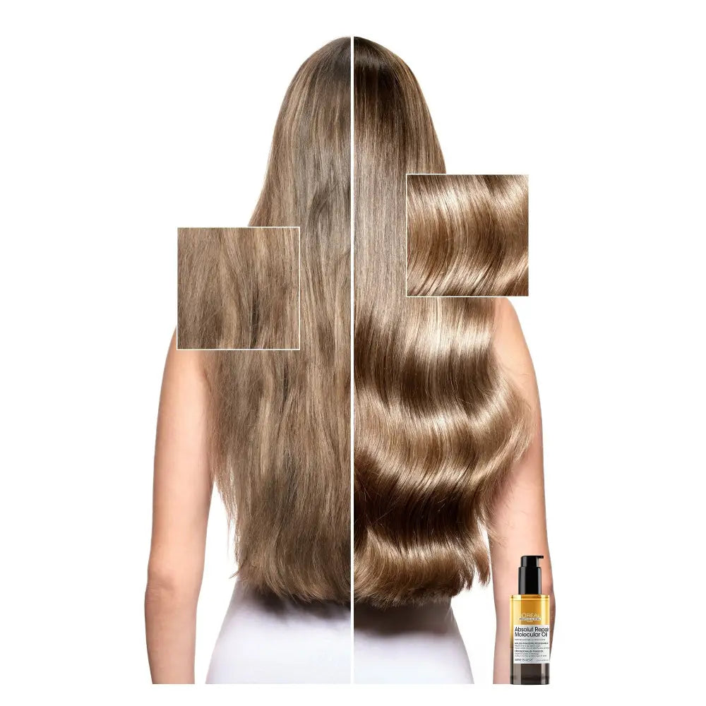 L’Oréal Professionnel Absolut Repair Molecular Kétfázisú Hajolaj 90ml – Anti Frizz Intenzív Táplálás & 100 Óra Fény Haj