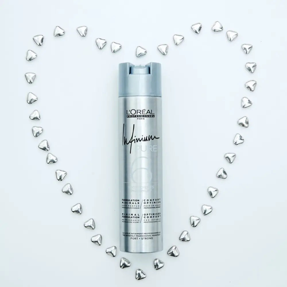 Fixativ Profesional L’Oréal Professionnel Infinium Pure Strong 300ml – Fixare Puternică Ultra-Uscată Fără Parfum - Păr
