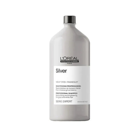 L’Oréal Professionnel Silver Sampon Szőke és Ősz Hajra – Sárga Árnyalatok Semlegesítése és Intenzív Fény - 1500 ml - Haj