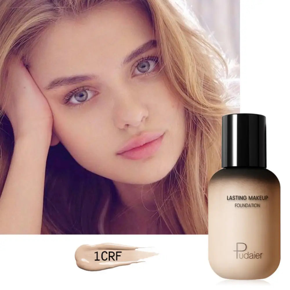 Matt Hatású Tartós Tökéletes Fedésű Alapozó Pudaier Lasting Makeup 40ml - 1CRF - Sminkelés
