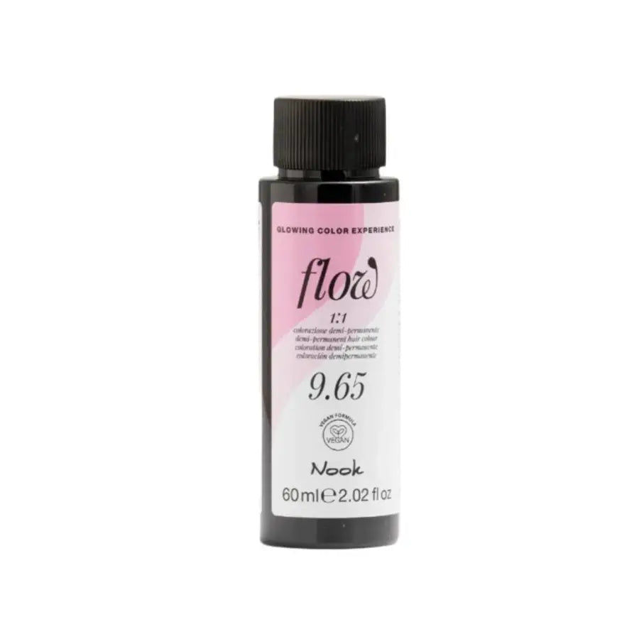 Nook Flow Vopsea-Ulei de Păr Colorant Demi-Permanent Vegan fără Amoniac 60ml - Strălucire Intensă Fără Compromisuri