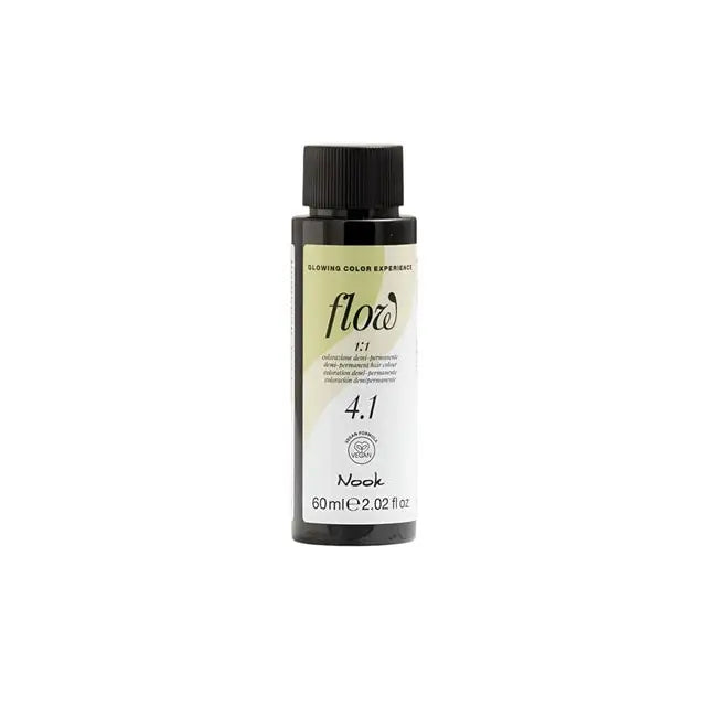 Nook Flow Vopsea-Ulei de Păr Colorant Demi-Permanent Vegan fără Amoniac 60ml - Strălucire Intensă Fără Compromisuri