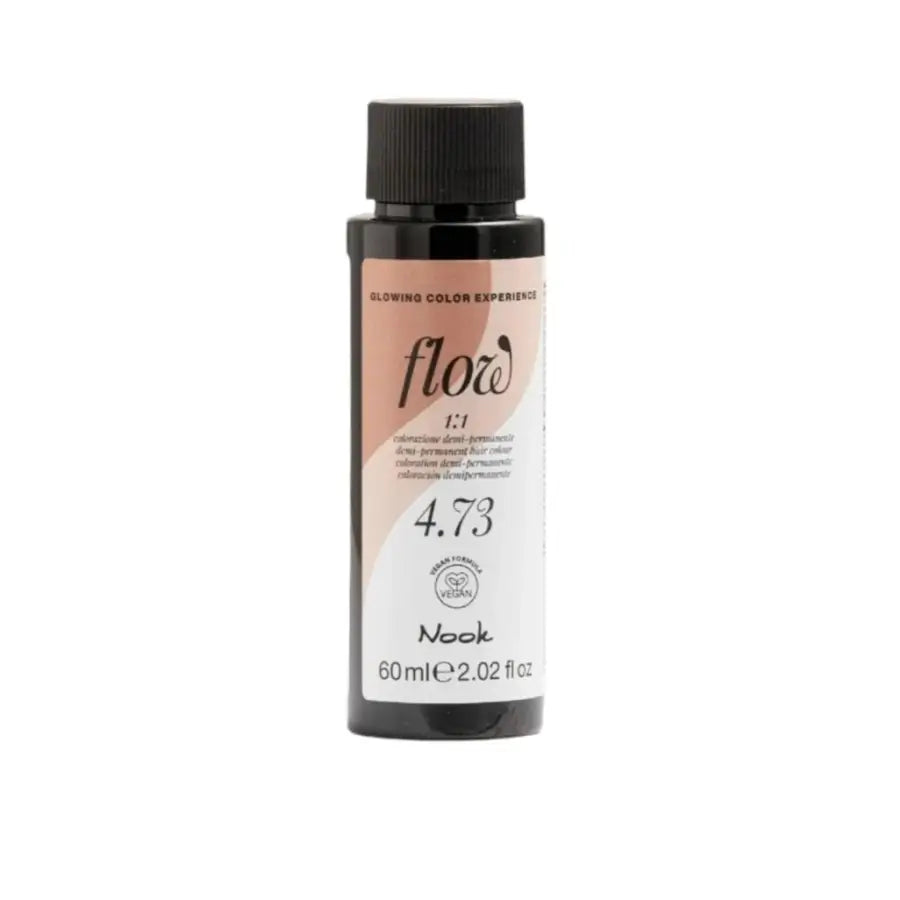 Nook Flow Vopsea-Ulei de Păr Colorant Demi-Permanent Vegan fără Amoniac 60ml - Strălucire Intensă Fără Compromisuri