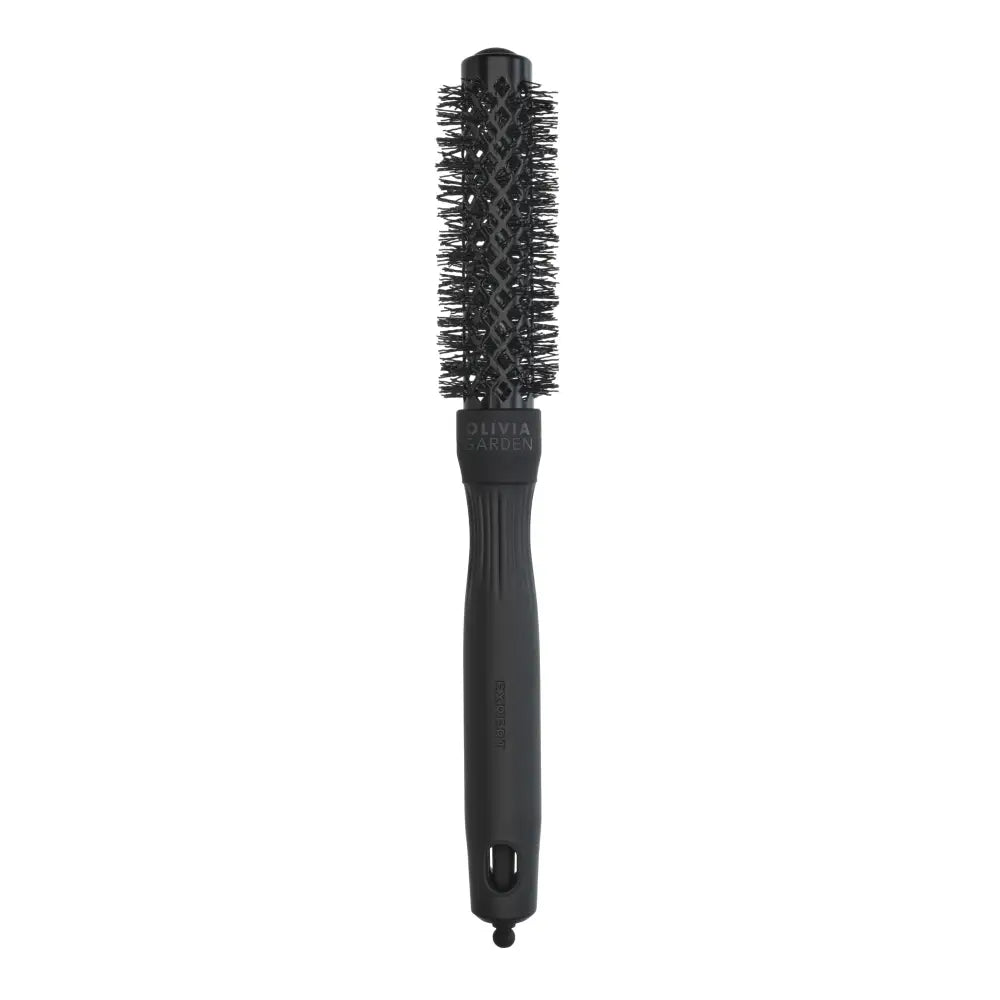 Perie termică rotundă Olivia Garden Expert Blowout Shine 20mm Black Label bară ceramică cu turmalină peri ondulați