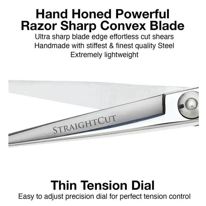 Olivia Garden StraightCut 5.75” – Professzionális fodrász olló ergonomikus kialakítással extra éles pengével