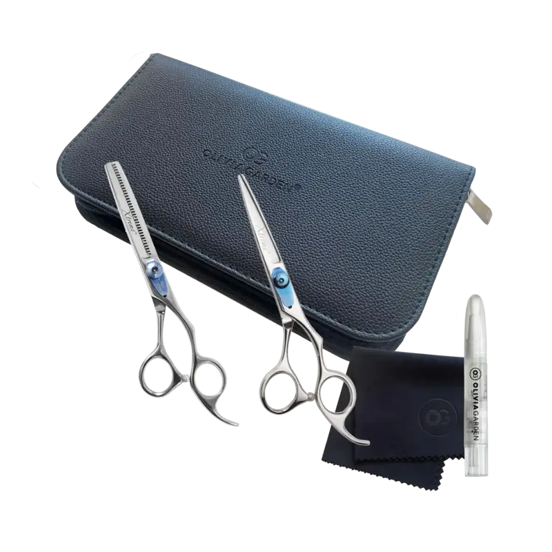 Olivia Garden Xtreme Professzionális Ollószett – Vágó + Ritkító – Csúcsteljesítmény igényes szakembereknek - Haj