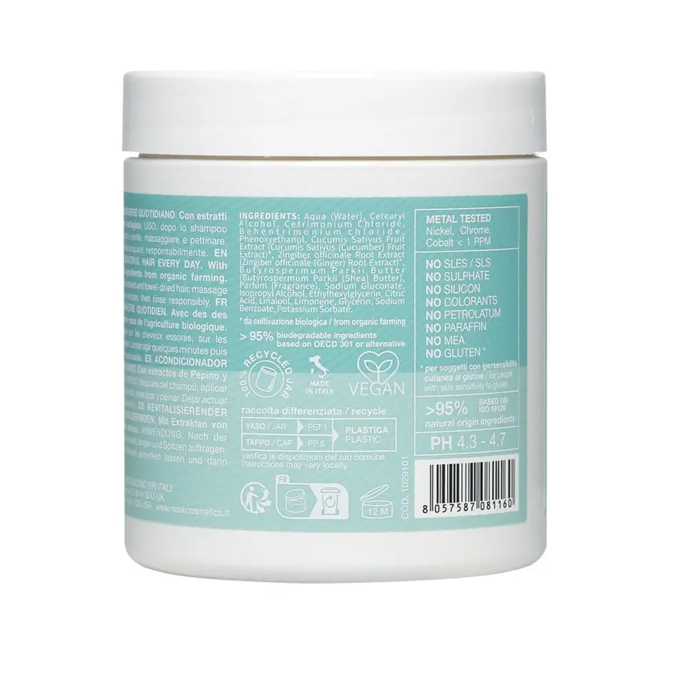 Organikus Hajbalzsam Minden Hajtípus Ápolására Nook Beauty Family Comfort Revitalizing Well-being Conditioner 250ml