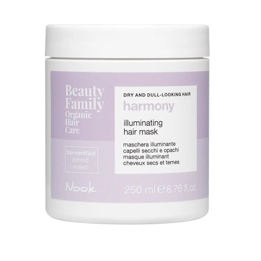 Organikus Hidratáló Hajmaszk A Fényes Hajért Nook Beauty Family Harmony Illuminating Hair Mask 250ml - Haj