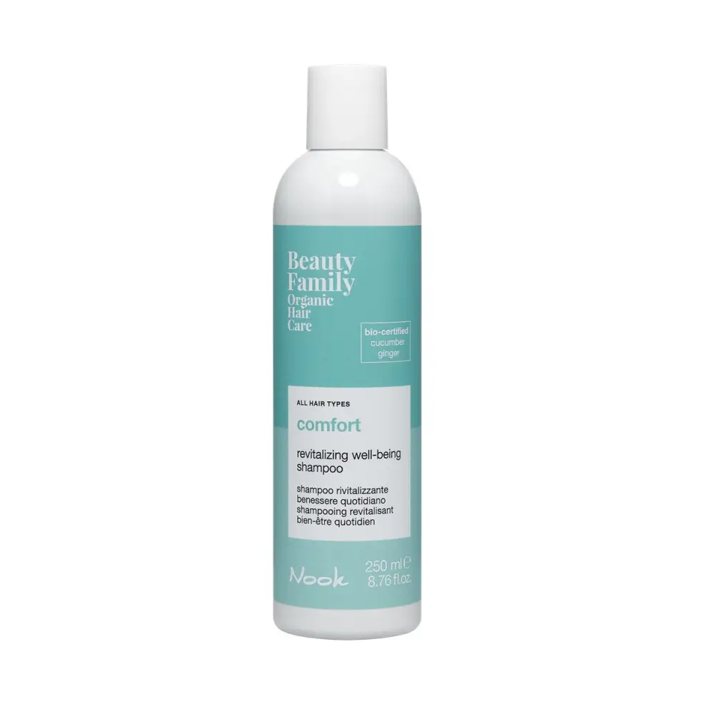 Organikus Hidratáló Sampon Minden Hajtípusra Nook Beauty Family Comfort Revitalizing Well-being Shampoo 250ml - Haj