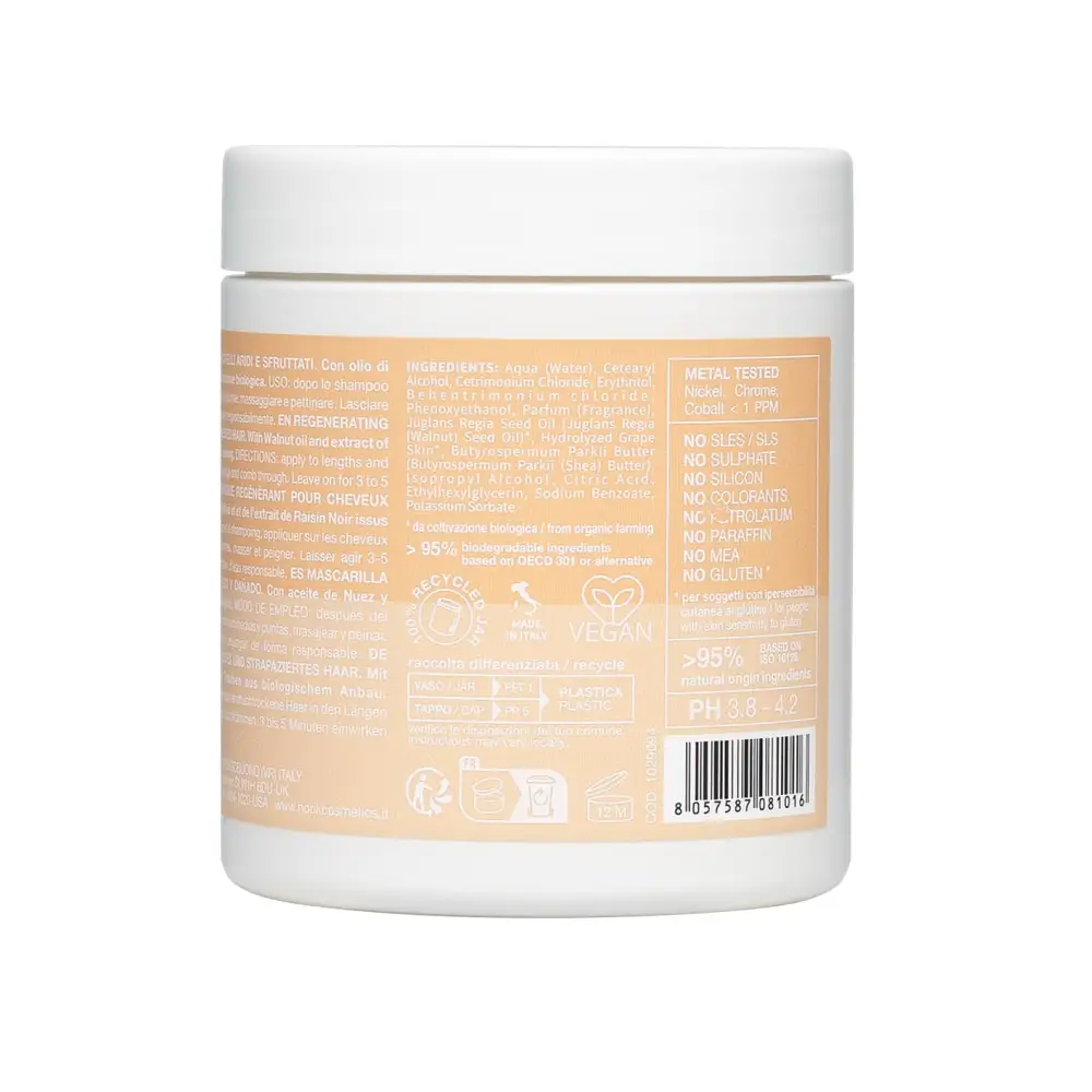 Organikus Regeneráló Hajmaszk Száraz És Sérült Haj Ápolására Nook Beauty Family Ageless Regenerating Deep Mask 250ml