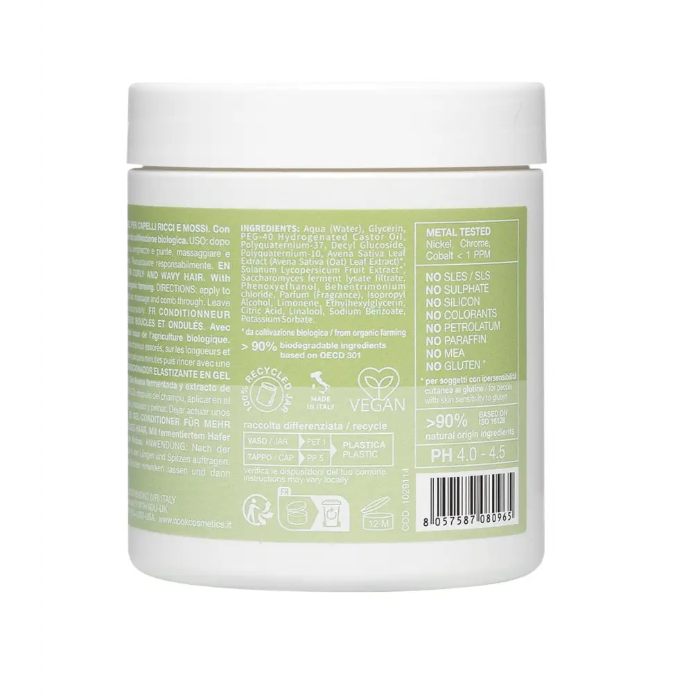 Organikus Zselé Állagú Hajbalzsam Göndör És Hullámos Haj Áplolására Nook Beauty Family MyCurly Elasticizing Gel