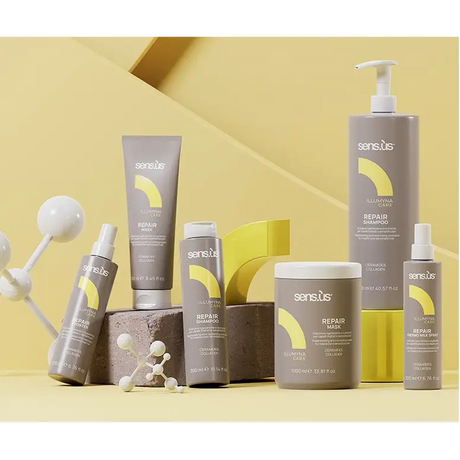 Regeneráló És Szerkezetjavító Kezelés Kémiailag Kezelt Hajra Sensus Illumyna Repair Booster 200ml - Haj