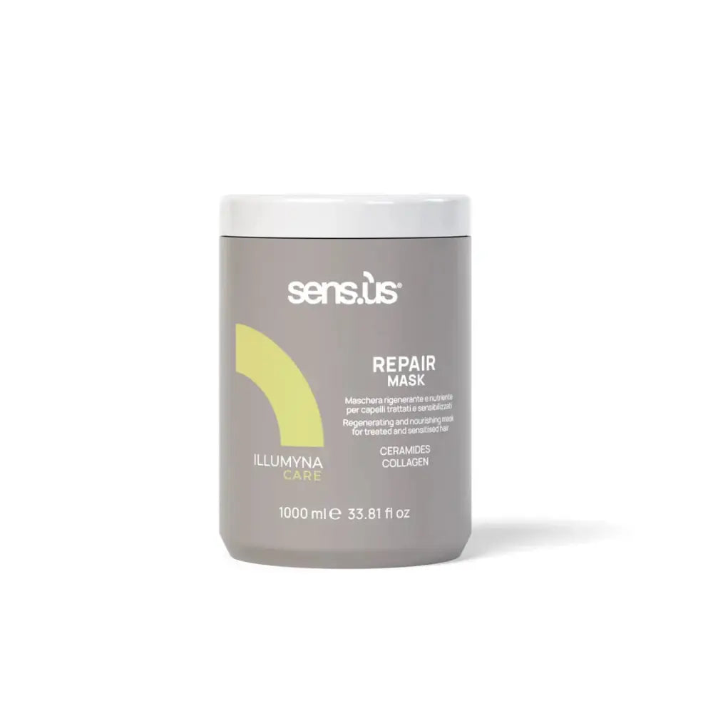 Regeneráló Hajmaszk Kémiailag Kezelt Hajra Sensus Illumyna Repair Mask - 1000 ml - Haj
