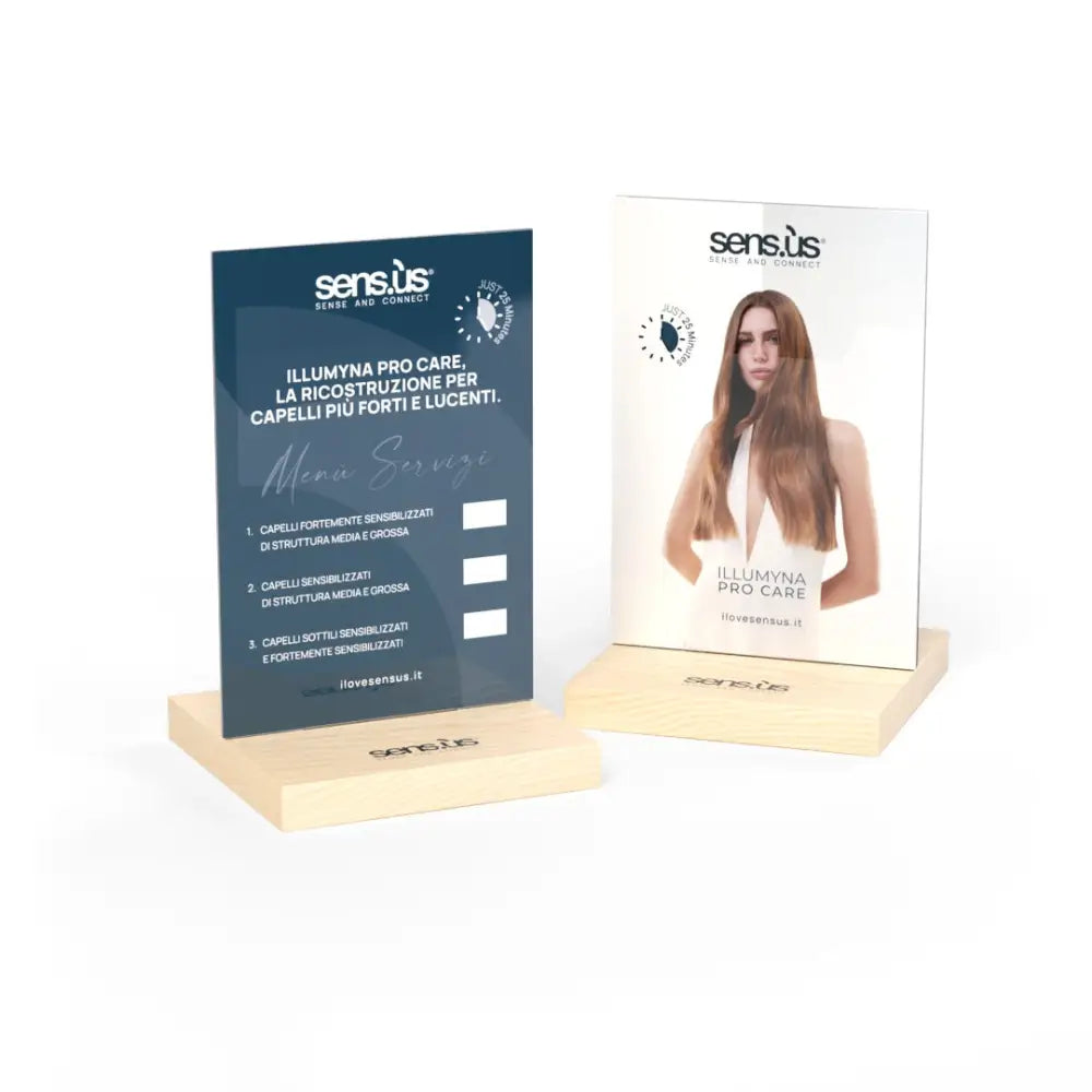 Sensus Átlátszó Asztali Display 2025 – Profi Termékbemutató Stílusosan - Haj