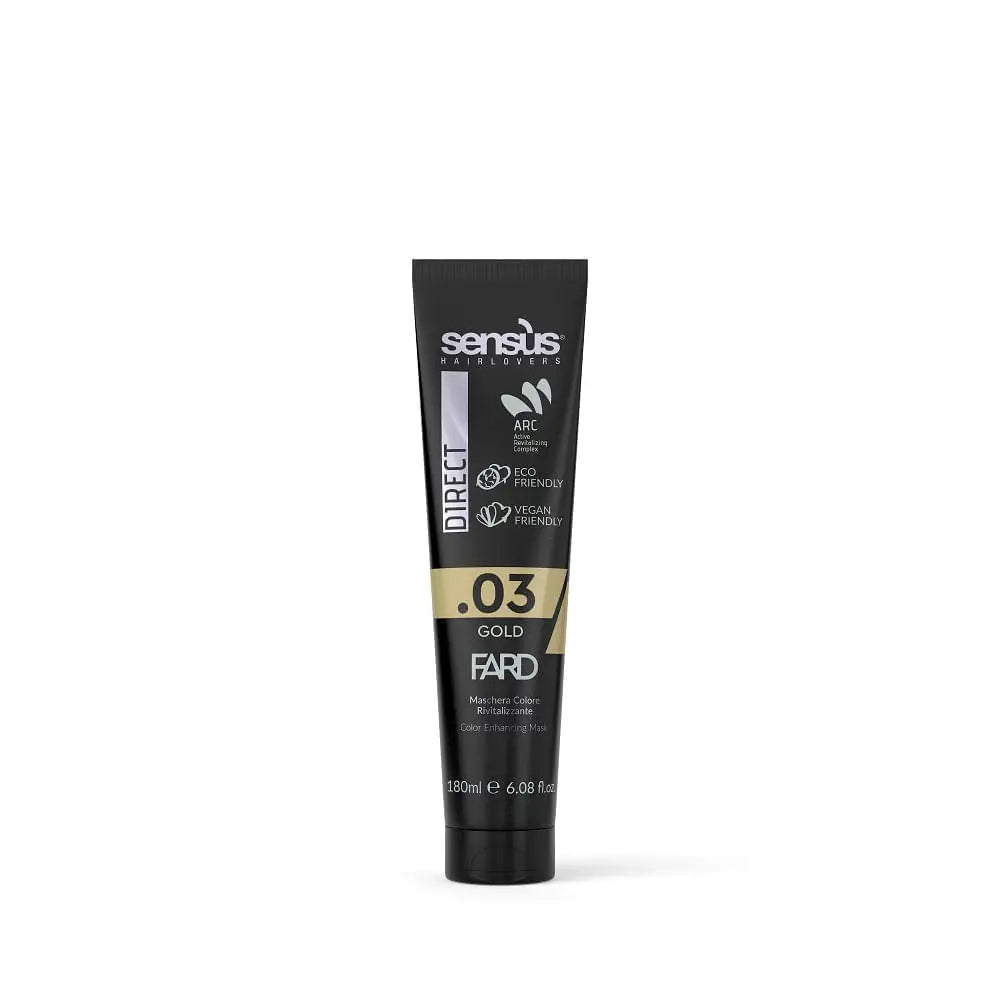 Sensus Direct Fard Mască Colorantă De Păr - 180 ml / 03 GOLD-AURIU - Păr