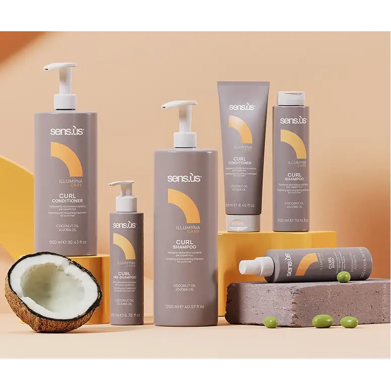 Tökéletesen Definiált és Hidratált Göndör Haj Sampon Illumyna Curl Shampoo - Haj