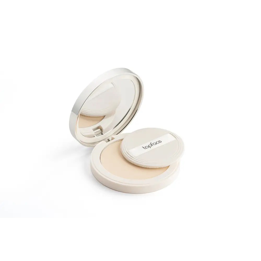 Topface 2 az 1-ben Púder Alapozó – Matt Fedés és 24H Hidratálás Hibátlan Arcbőrért - 002 - Sminkelés