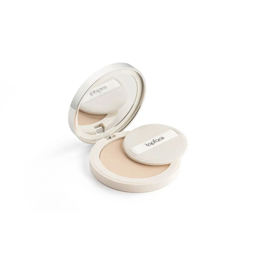 Topface 2 az 1-ben Púder Alapozó – Matt Fedés és 24H Hidratálás Hibátlan Arcbőrért - 003 - Sminkelés