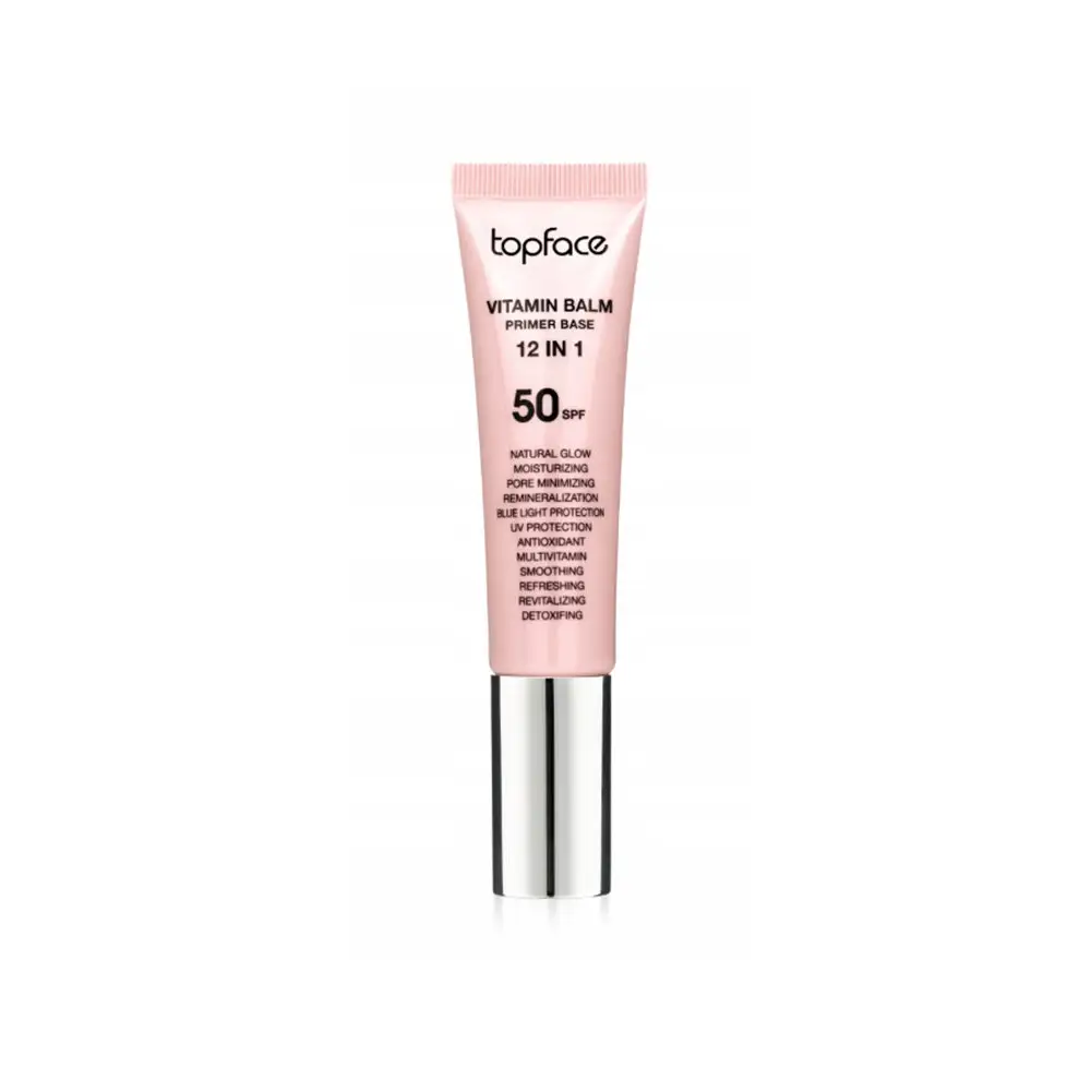 Topface Vitamin Balm Primer Base 12 az 1-ben – Vitaminos sminkalap a tökéletes ragyogó és hosszan tartó arcbőrért