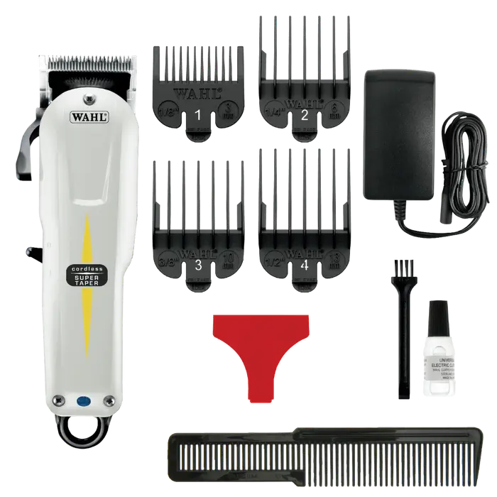 Wahl Super Taper Cordless Professzionális Vezeték Nélküli Hajvágógép - lítium-ion akkumulátor - Erőteljes DC motorral