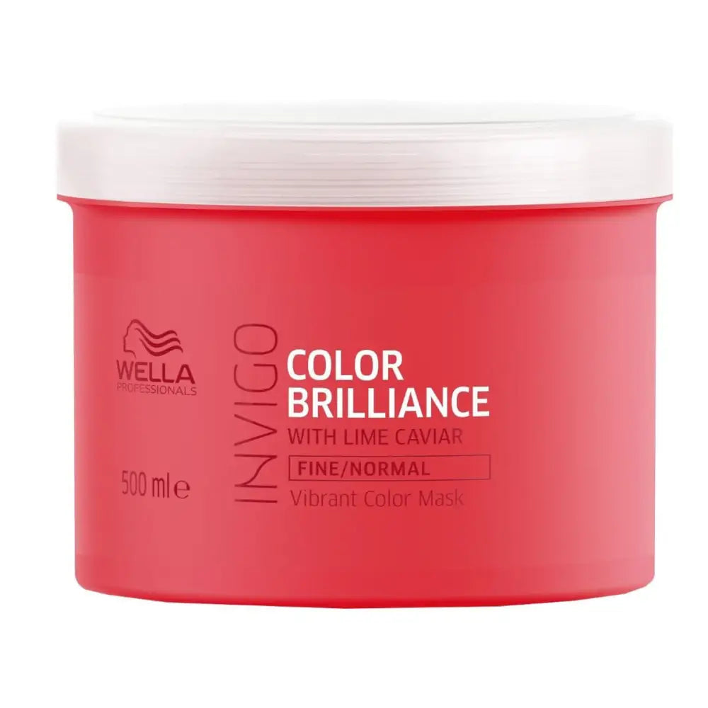 Wella Invigo Color Brilliance Hajmaszk Vékonyszálú és Normál Hajra – Intenzív Színvédelem és Hidratálás - 500 ml - Haj