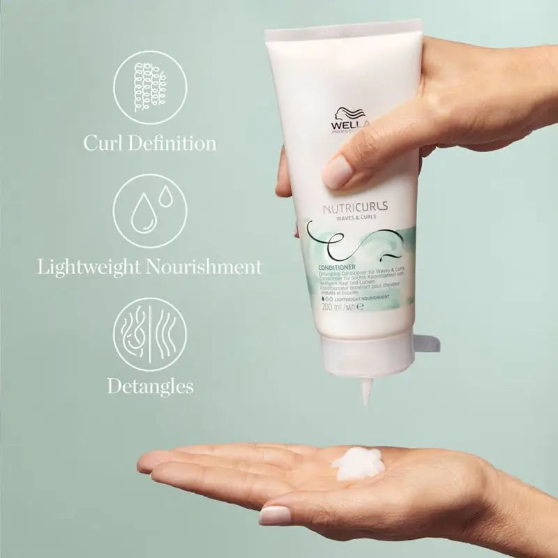 Wella Professionals Nutricurls Hajbalzsam Hullámos és Göndör Hajra 200 ml - Haj