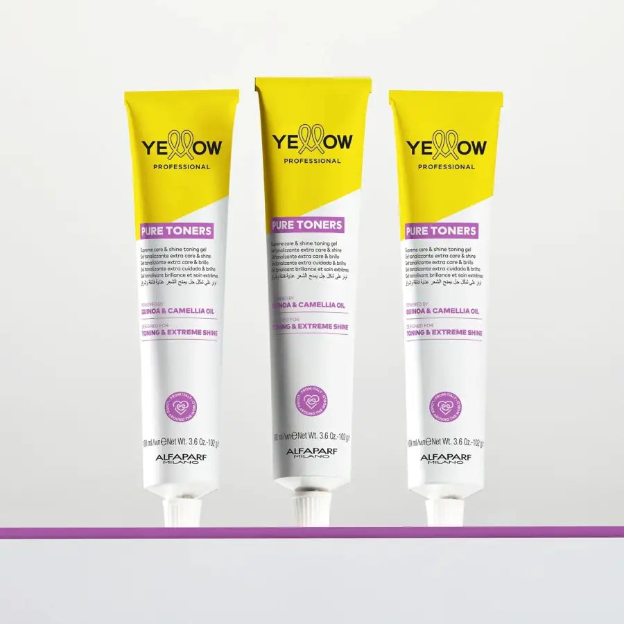 Yellow Professional Pure Toners – Toner Nutritiv fără Amoniac pentru Păr Lucios și Sănătos 100ml - Păr