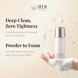 IREN Shizen START AFRESH Daily Enzyme Powder Wash 40g – Pudră Enzimatică de Curățare cu Orez, Acid Hialuronic și Papaya pentru Curățare Profundă și Luminozitate