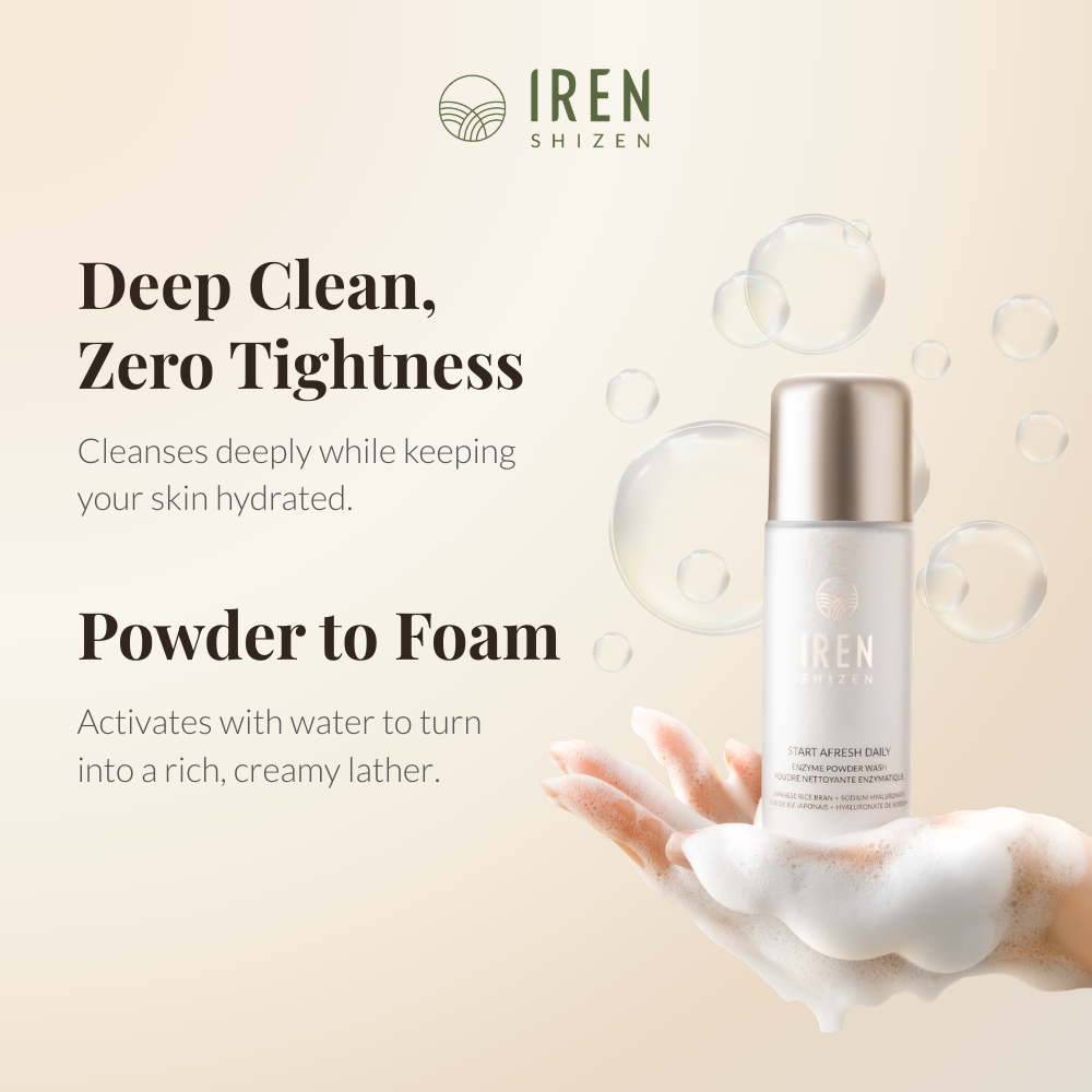 IREN Shizen Start Afresh Daily Enzimes arctisztító púder 40 g