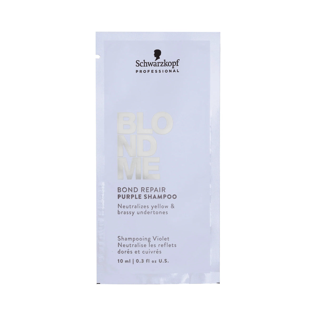 Tesztelő Schwarzkopf BLONDME Bond Repair Semlegesítő Lila Sampon 10ml