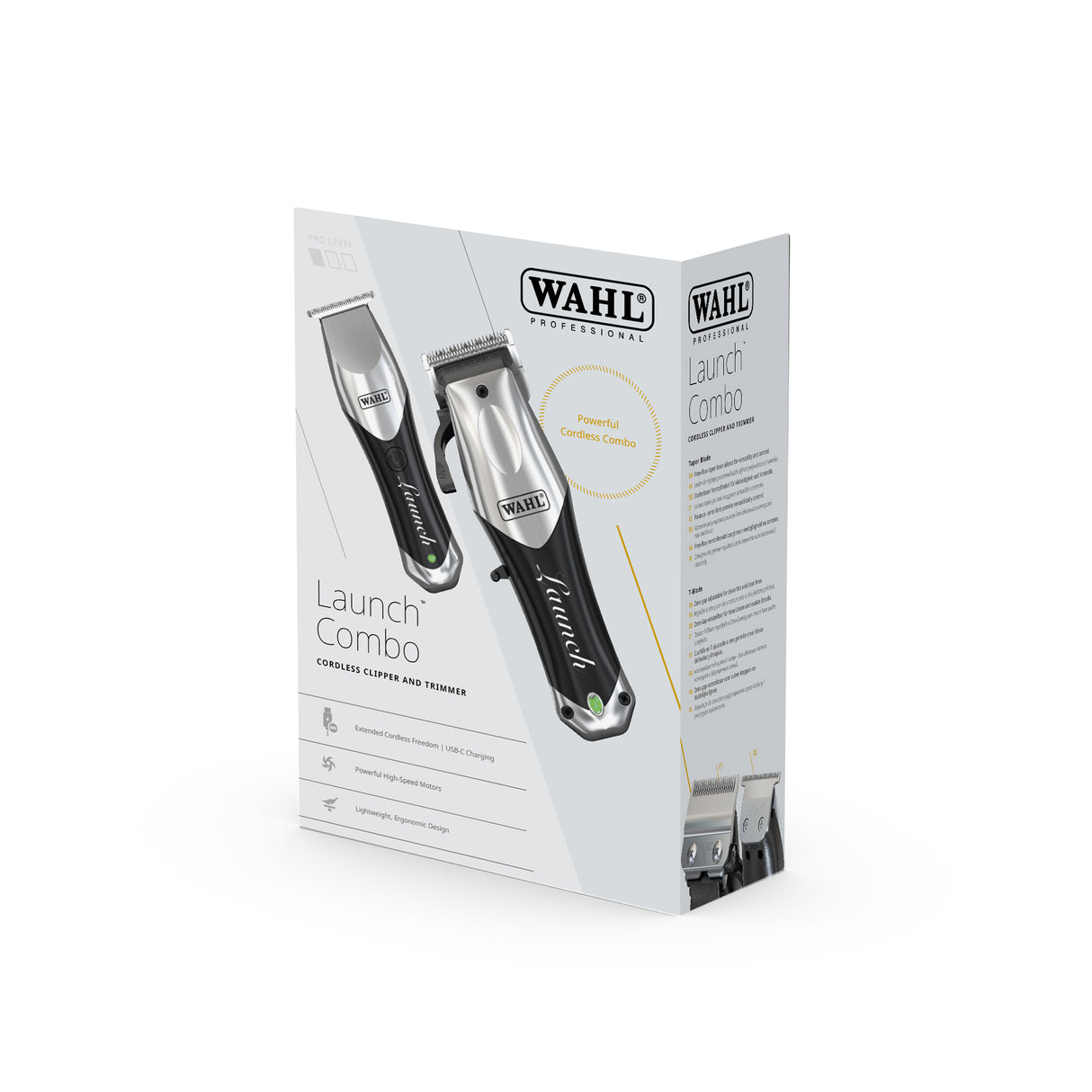 Wahl Launch Combo – professzionális vezeték nélküli hajvágógép és szakállvágó szett