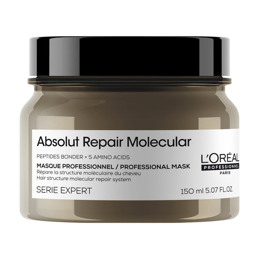 L’Oréal Professionnel Absolut Repair Molecular – Koncentrált pakolás sérült hajra, 5 aminosavval és peptiddel, 150 ml