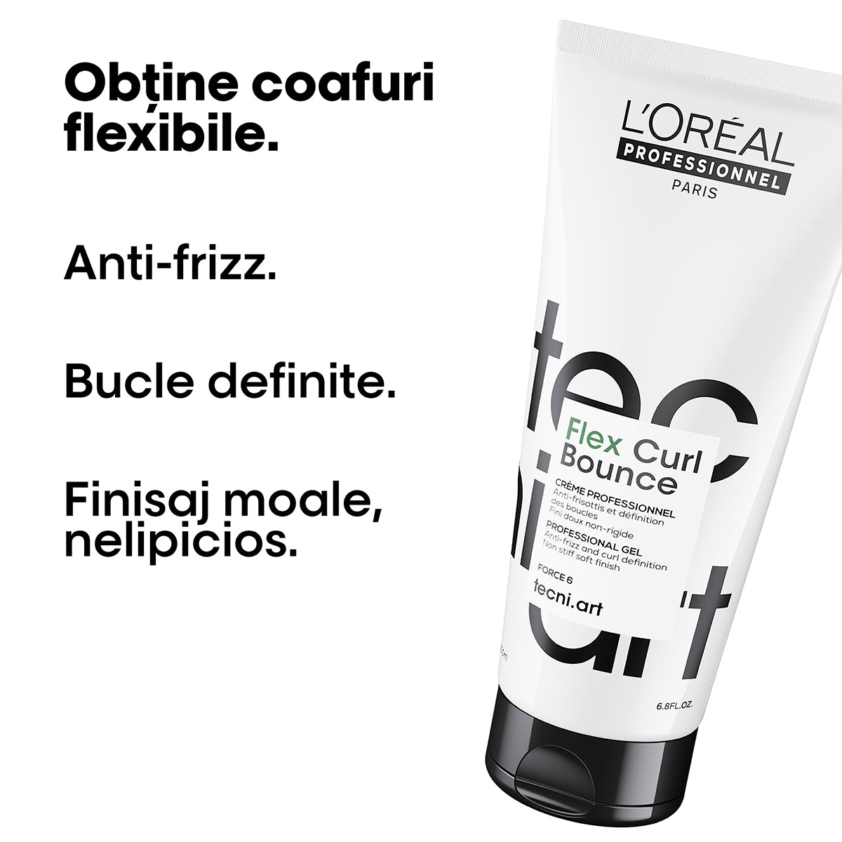 L’Oréal Professionnel Tecni.Art Curl Bounce – Professzionális styling krém rugalmas, göndör fürtökhöz, frizz- és páratartalom elleni védelemmel – 200ml