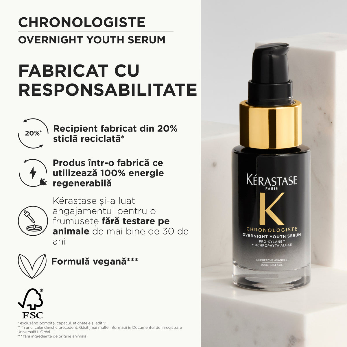 Kérastase Chronologiste Overnight Youth Serum – Öregedésgátló Éjszakai Hajszérum