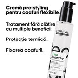L’Oréal Professionnel Tecni.Art Flex Blowdry – Professzionális 10‑az‑1‑ben Leave‑in Hajformázó Krém Hővédelemmel, Szilikonmentes, 190 ml
