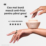 Kérastase Gloss Absolu Masque Crème Hydra‑Glaze – Hidratáló maszk vastag és elektrosztatikus hajra, intenzív fény és puhaság, 200 ml