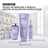 Kérastase Blond Absolu Holidays 2025 Ajándékszett – Prémium ápolási rituálé szőke hajra: Bain Lumière 250ml + Cicaflash 250ml + Cicaplasme 150ml