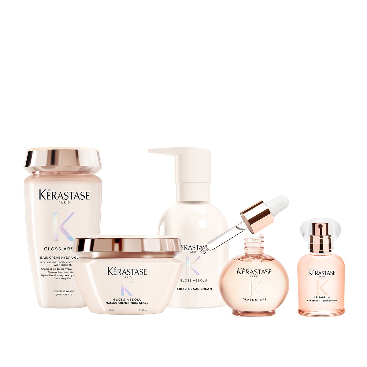 Kérastase Gloss Absolu Bain Crème Hydra-Glaze – Hidratáló sampon vastag és sprőd hajra, szulfátmentes, intenzív fény