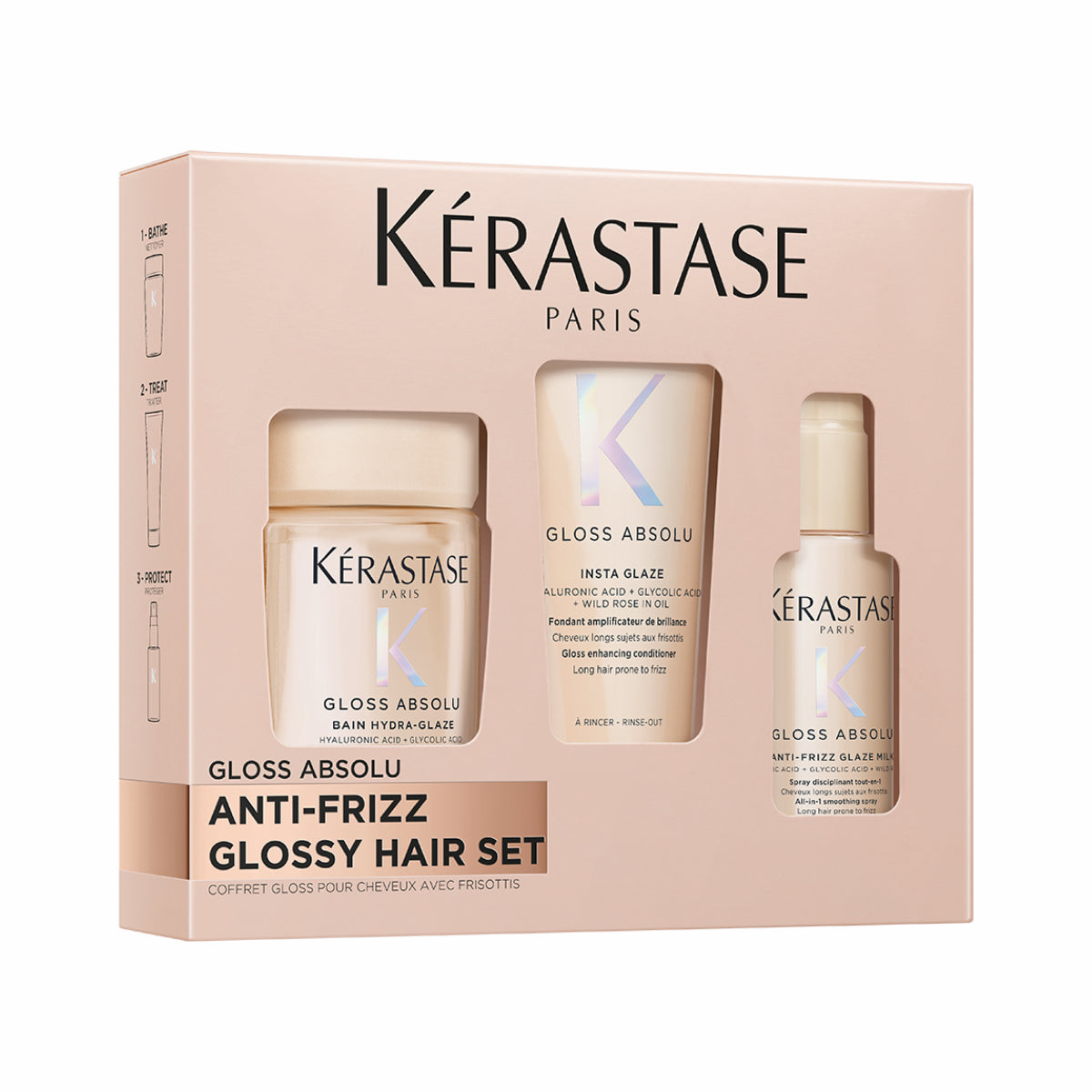 Kérastase Gloss Absolu Discovery 2025 szett – Teljes körű rituálé fényes, fegyelmezett és hidratált hajra