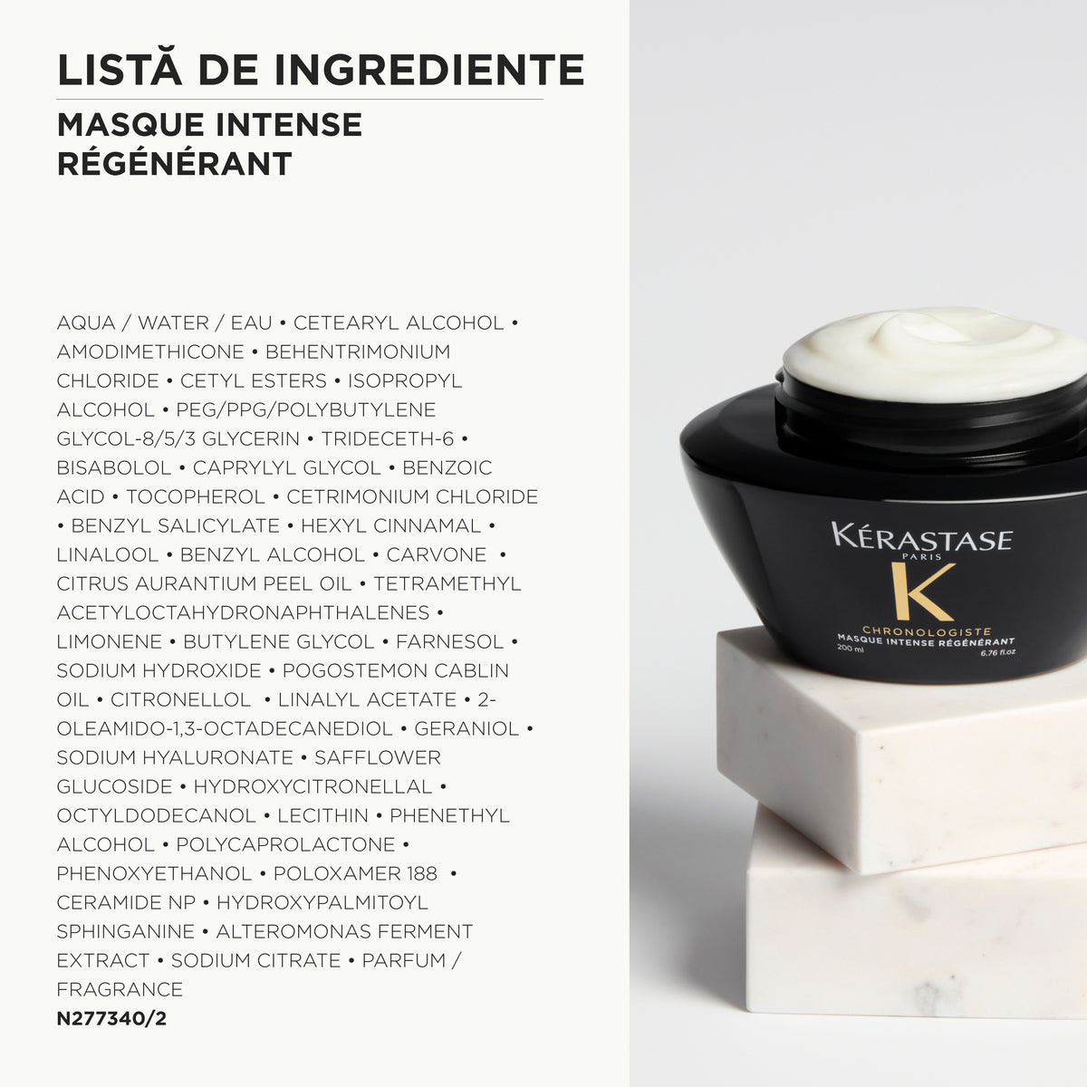 Kérastase Chronologiste Masque Intense Régénérant – Intenzív revitalizáló öregedésgátló maszk hajra és fejbőrre 200 ml