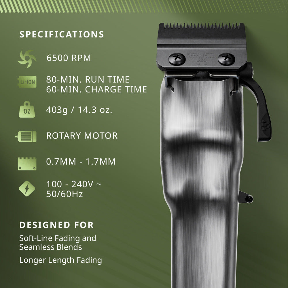 Wahl Legend+ Limited Edition - Professzionális Olívazöld Hajvágógép
